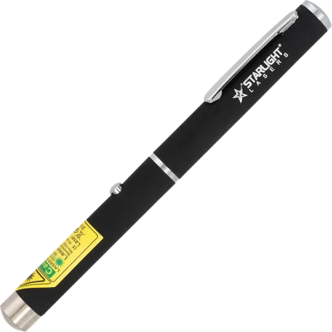 Slanke Starlight X1 groene laserpen met clip op AAA-batterijen