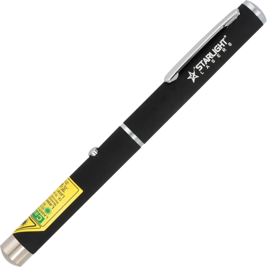Slanke Starlight X1 groene laserpen met clip op AAA-batterijen