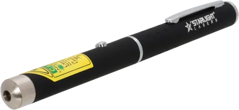 Groene laserpen X1 schuin van voren gezien