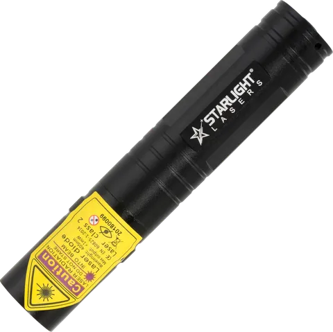 Compacte Starlight V2 Pro violette laserpen van aluminium met paarsblauwe stip
