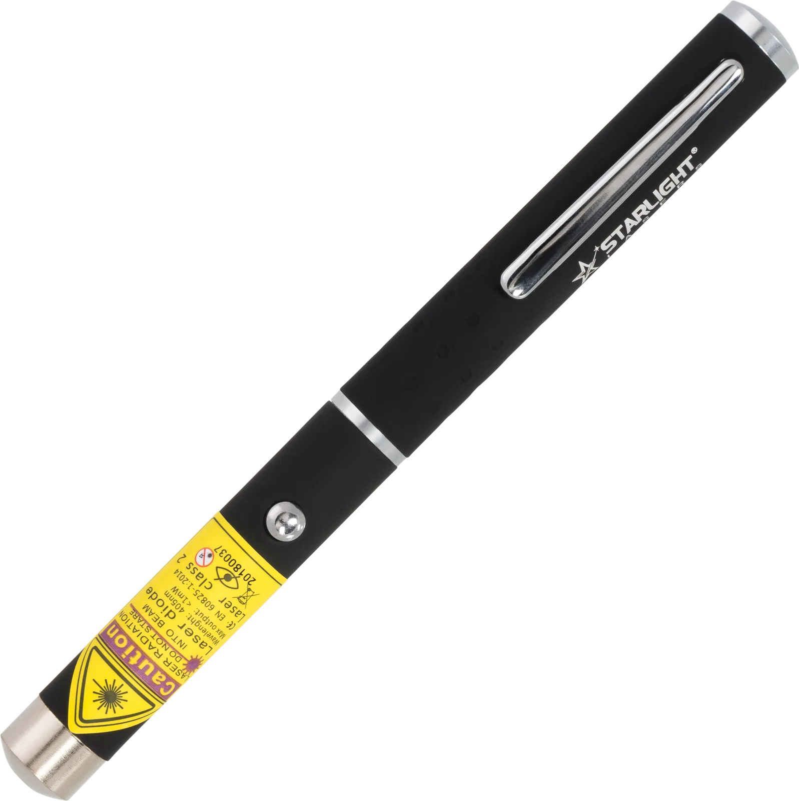 Slanke Starlight Z1 violette laserpen met paarsblauwe stip op AAA-batterijen